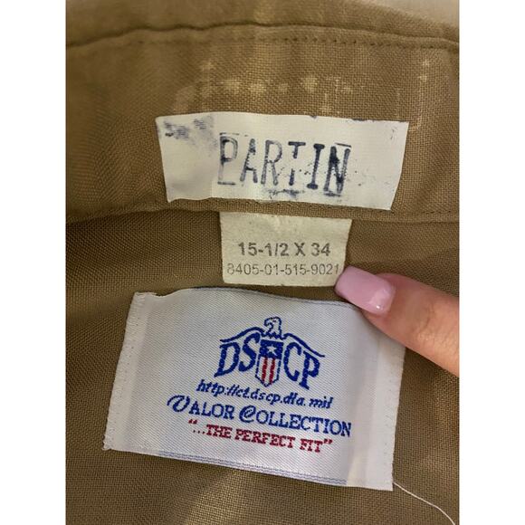 DSCP Valor Collection USMC LCPL Mens Dress Long Sleeve Shirt Size 15 1/2x34 - Picture 6 of 6